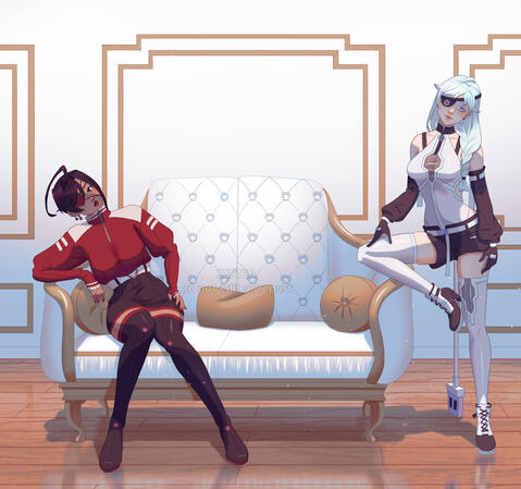 Kurenai and Nerika, Full Illustration Example